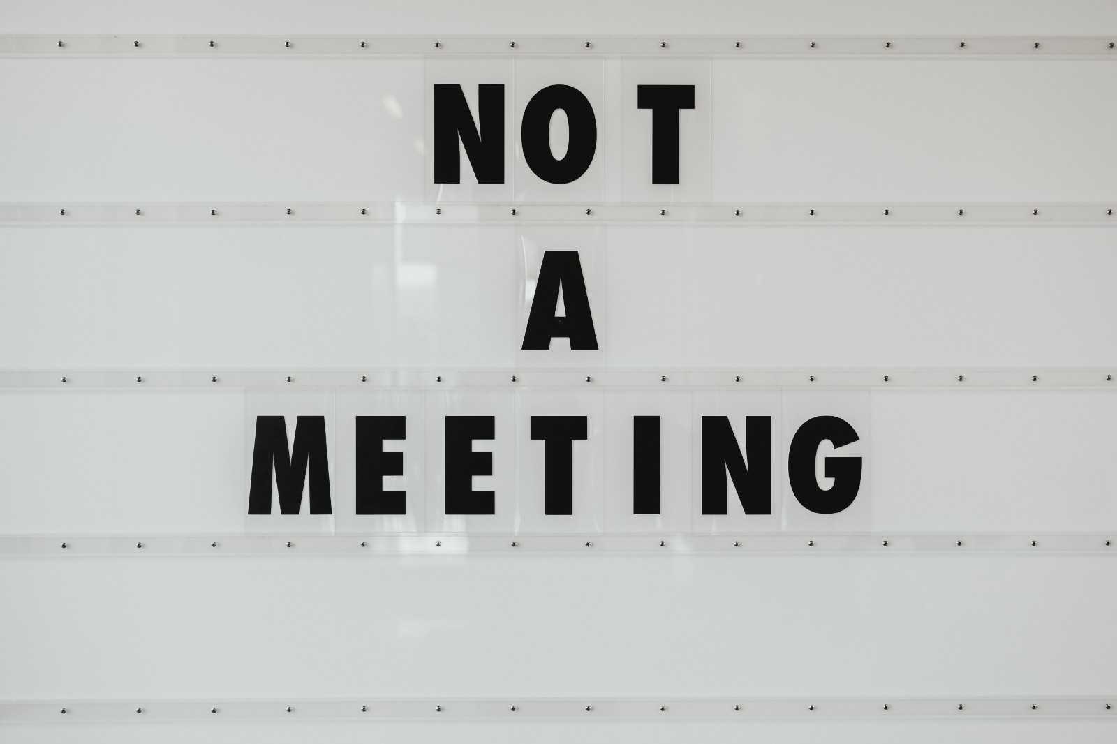 A huddle is not a team meeting It's not a meeting - a team huddle