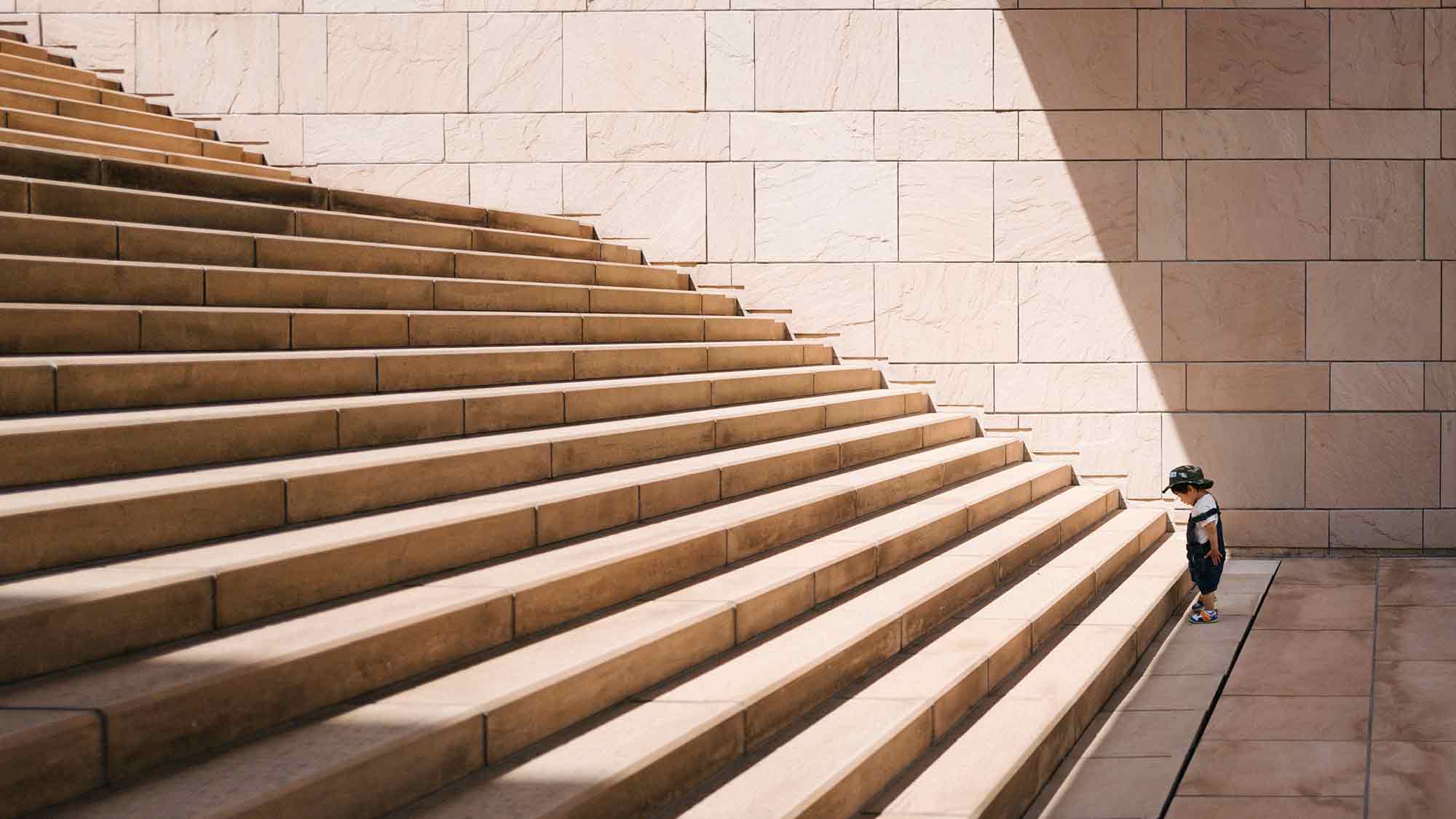 Kid trying to mount steps The Challenge of finding the best lean six sigma certification program